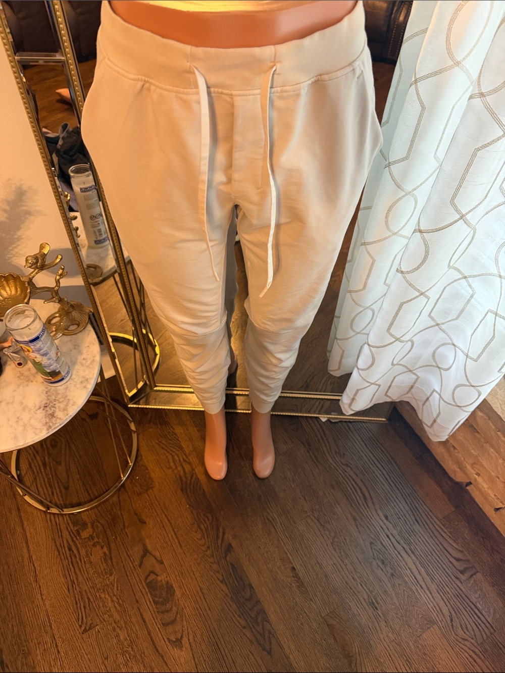 Beige Drawstring Jogger Pants - Women's Casual Comfort
